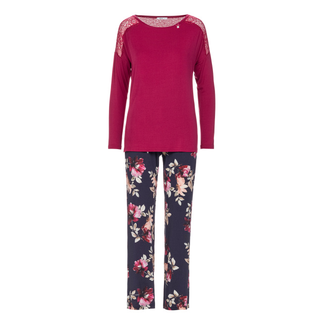 Vamp γυναικεία πυτζάμα ροζ εμπριμέ 13288