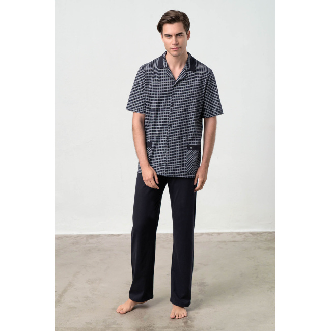 Vamp ανδρική πυτζάμα μπλέ 18662