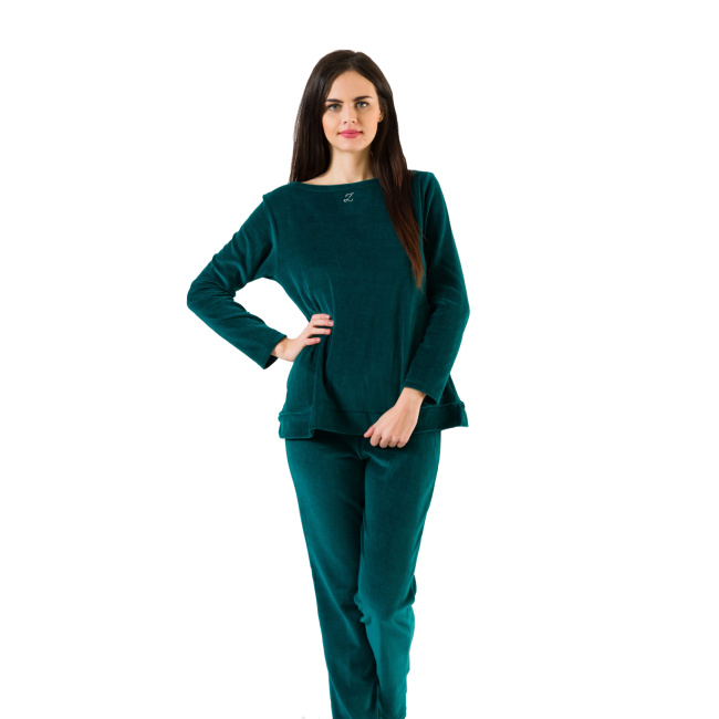 ZEN ΓΥΝΑΙΚΕΙΟ ΒΕΛΟΥΔΙΝΟ HOMEWEAR ΠΡΑΣΙΝΟ 84300