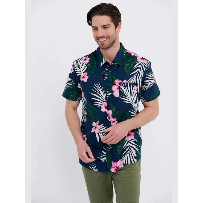 Funky Buddha Ανδρικό Πουκάμισο Floral FBM005-051-05