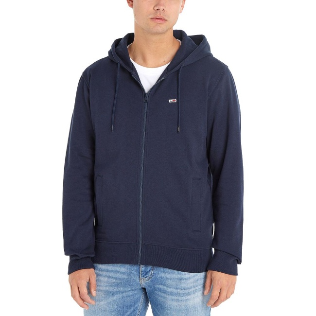 Tommy Jeans Ανδρική Ζακέτα Φούτερ Twilight Navy Μπλε DM0DM15694-C87