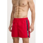 Tommy hilfiger ανδρικό μαγιό κόκκινο polyester regular fit um0um03213-xnl