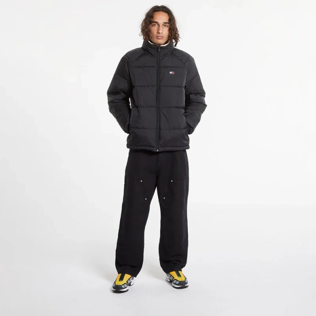 Tommy hilfiger μπουφάν ανδρικό puffer μαύρο DM0DM19638-BDS