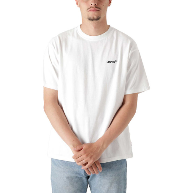 Levi's ανδρικό βαμβακερό relaxed t-shirt λευκό A06370000-white