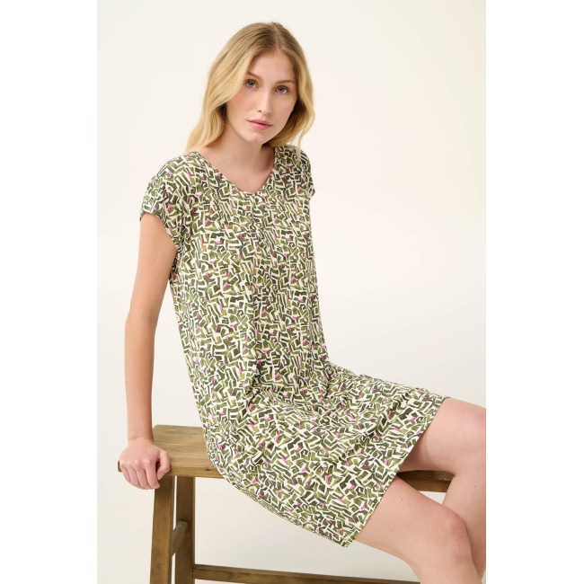 Vamp γυναικείο νυχτικό πράσινο modal relaxed fit 22033-green ivy