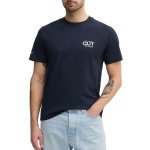 Pepe Jeans ανδρικό βαμβακερό regular t-shirt μπλε σκούρο PM509800-594