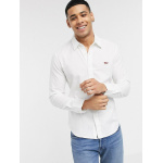 Levi's ανδρικό βαμβακερό slim oxford πουκάμισο λευκό 86625-0002