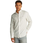 Tommy Jeans ανδρικό λινό regular πουκάμισο λευκό DM0DM20875-YBL