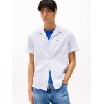 Tommy Jeans ανδρικό λινό regular πουκάμισο σιέλ DM0DM20895-C3Q