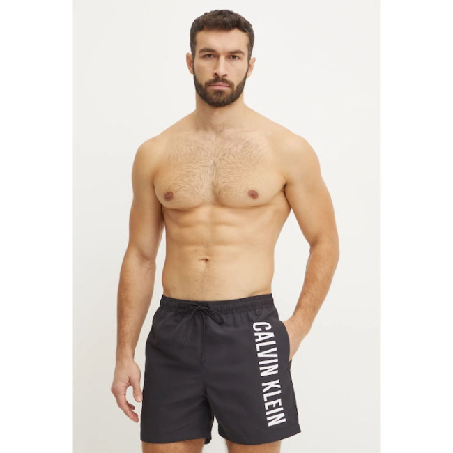 Calvin Klein Intense Power ανδρικό συνθετικό μαγιό μαύρο KM0KM01092-BEH