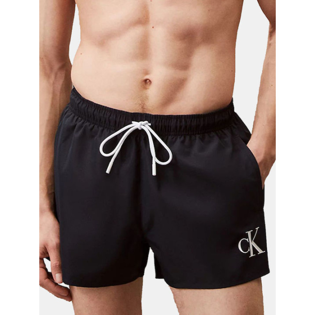 Calvin Klein Short ανδρικό συνθετικό μαγιό σκούρο μπλε KM0KM01099-CEF