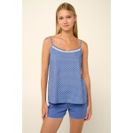 Vamp γυναικείο baby doll μπλε cotton regular fit 22216-blue iris