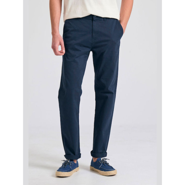 Funky Buddha The essentials ανδρικό βαμβακερό chino παντελόνι μπλε FBM011-001-02-navy
