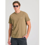 Funky Buddha ανδρικό βαμβακερό regular t-shirt χακί FBM011-001-04-oregano