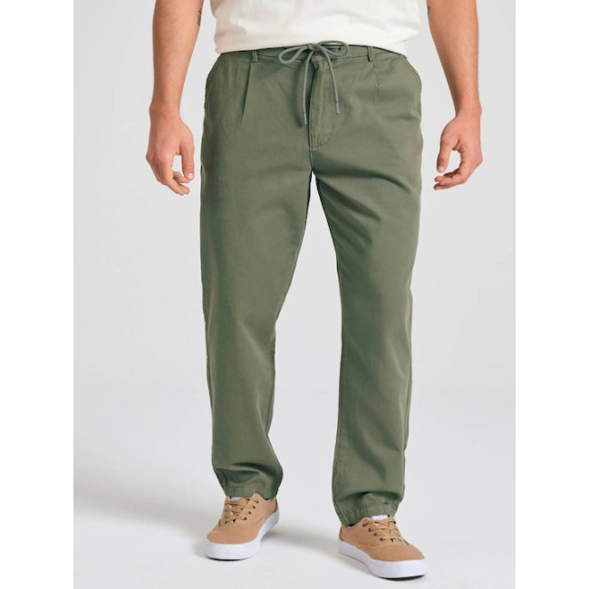 Funky Buddha ανδρικό βαμβακερό comfort fit chino παντελόνι πράσινο FBM011-014-02-dusty green