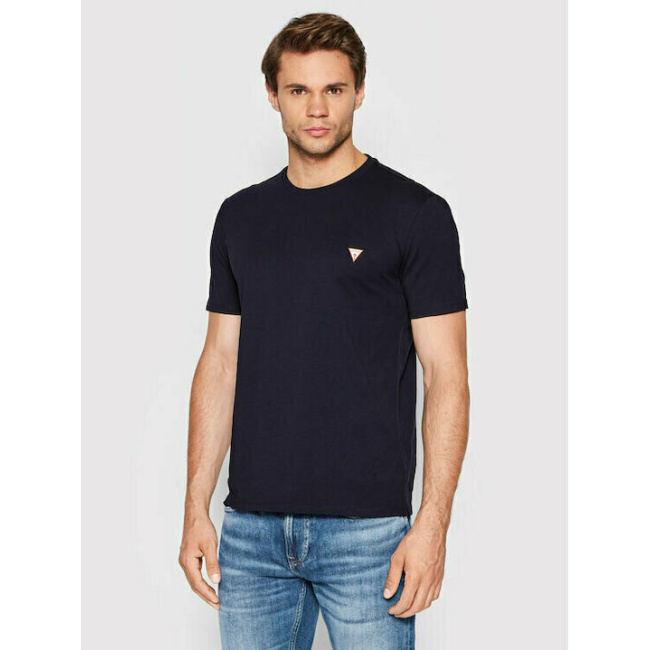 Guess ανδρικό βαμβακερό t-shirt slim fit μπλε M2YI36I3Z11-G7V2