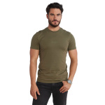 Guess ανδρικό βαμβακερό t-shirt slim fit χακί M2YI72I3Z14-G896