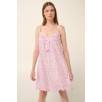 Vamp γυναικείο νυχτικό floral cotton relaxed fit 22254-pink dove