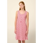 Vamp γυναικείο νυχτικό cotton regular fit 22280-pink blossom
