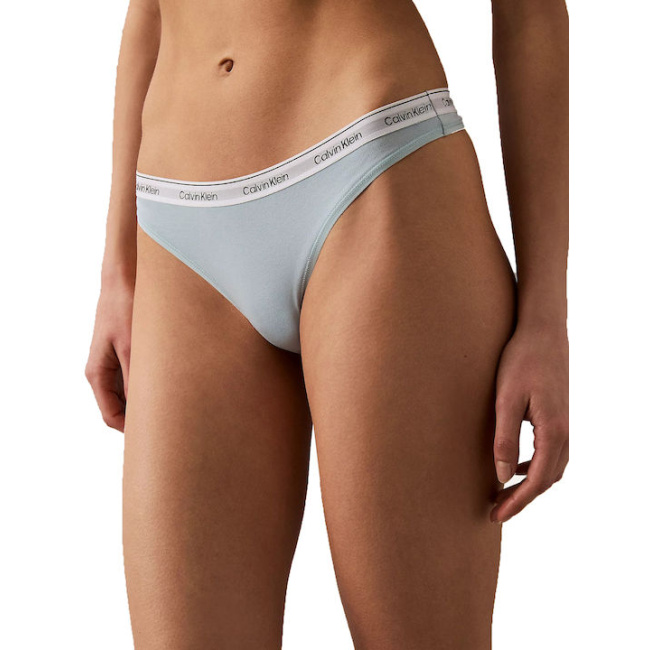 Calvin klein modern logo γυναικείο string γαλάζιο 000QD5043E-SRB