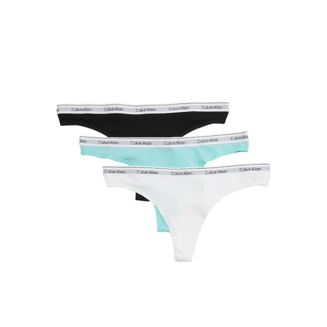 Calvin klein modern logo γυναικείο string 3pack multi 000QD5209E-WAC