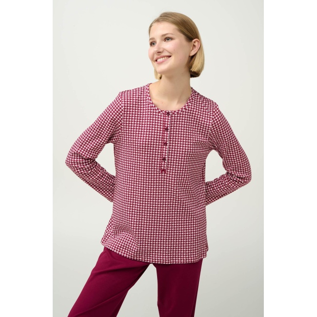 Vamp Βαμβακερή Γυναικεία Πυτζάμα 23225-red beet