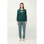 Vamp Βαμβακερή Γυναικεία Πυτζάμα 23241-green garden