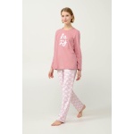 Vamp Χειμερινή Γυναικεία Φούτερ Πυτζάμα 23235-rose elegance