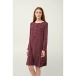 VAMP Micromodal Πουά Νυχτικό με Πατιλέτα 23029-RED WINDSOR