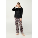 Vamp Γυναικείο Velvet Σετ Σπιτιού 23081-black