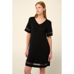 Vamp Μονόχρωμο Καλοκαιρινό Φόρεμα από Viscose 22520-black