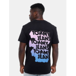 Tommy Jeans ανδρικό βαμβακερό regular t-shirt μαύρο DM0DM21589-bds