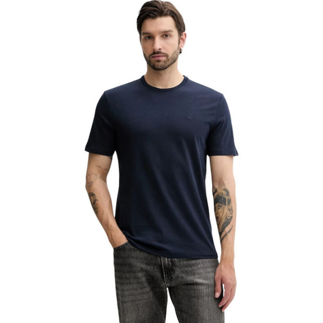 Calvin Klein Jeans ανδρικό βαμβακερό regular t-shirt μπλε LV040HM265-CEF dark sapphire