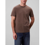 Calvin Klein Jeans ανδρικό βαμβακερό regular t-shirt καφέ LV040HM265-PDK morel