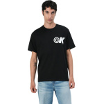 Calvin Klein Jeans ανδρικό βαμβακερό regular t-shirt μαύρο LV04RC835G-UB1