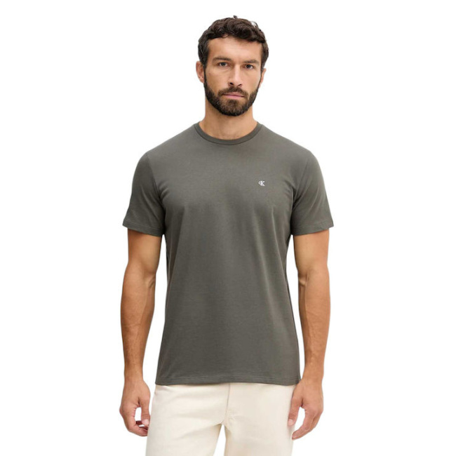 Calvin Klein Jeans ανδρικό βαμβακερό regular t-shirt λαδί LV04RD254G-PAR
