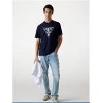 Guess ανδρικό βαμβακερό t-shirt regular fit μπλε M5YI15I3Z14-G7V2