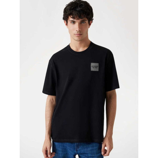 Guess ανδρικό βαμβακερό t-shirt oversized fit μαύρο M5YI27KCCM1-JBLK