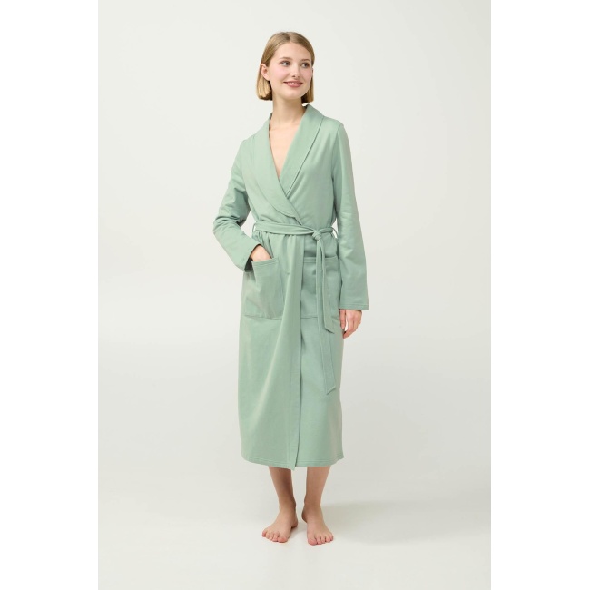 Vamp Γυναικεία Σταυρωτή Ρόμπα Φούτερ 23265-GREEN FROSTY