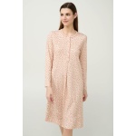 Vamp Βαμβακερό Νυχτικό Εγκυμοσύνης και Θηλασμού 23331-PINK TAN