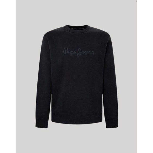 Pepe Jeans ανδρική φούτερ μπλούζα μαύρη PM582574