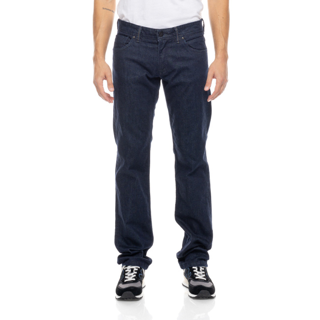 Cover Jeans ανδρικό βαμβακερό τζιν παντελόνι Breezy slim fit μπλε σκούρο E0047