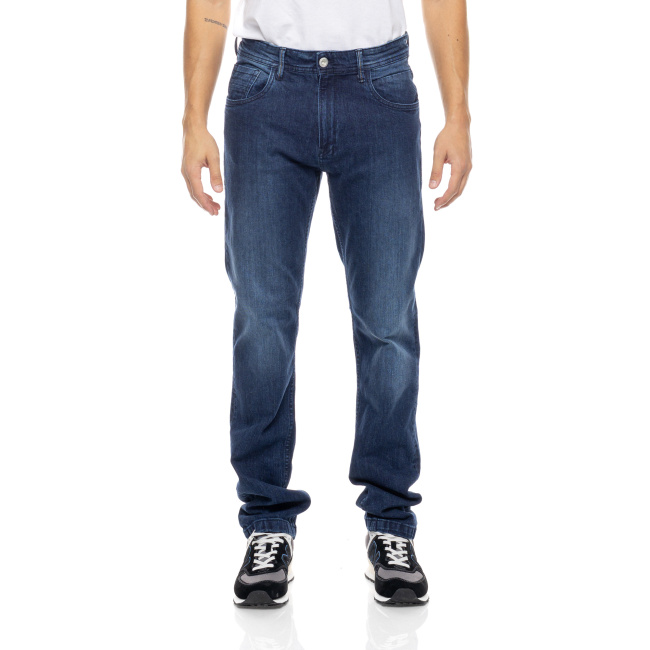 Cover Jeans ανδρικό βαμβακερό τζιν παντελόνι Breezy slim fit μπλε E1447