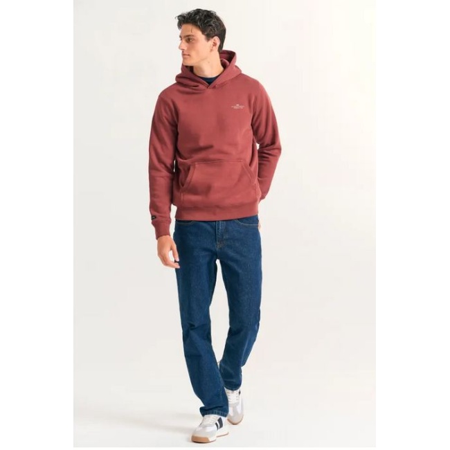 Funky Buddha the essentials ανδρικό βαμβακερό regular φούτερ καφέ FBM012-002-06-Henna Brown