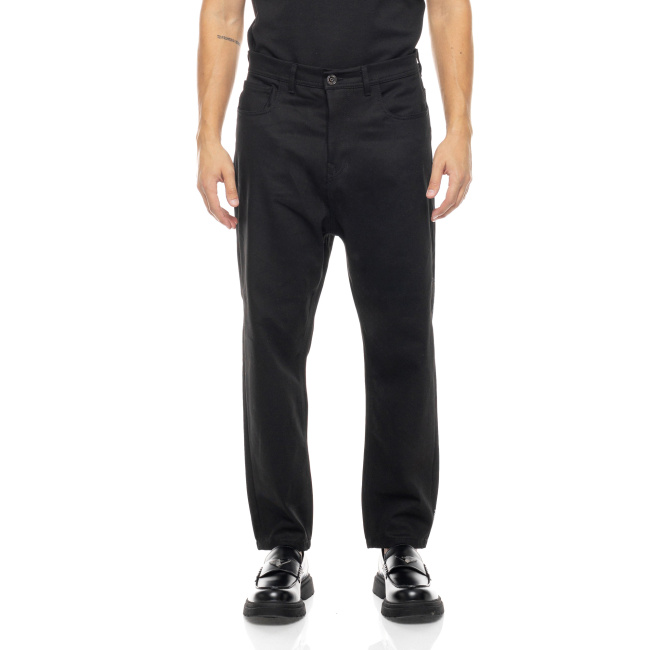 Cover Jeans ανδρικό βαμβακερό Baggy τζιν παντελόνι Dan relaxed fit μαύρο G0083