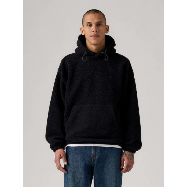Levi’s ανδρικό Hoodie seep loose fit μαύρο A1034-0027 Black
