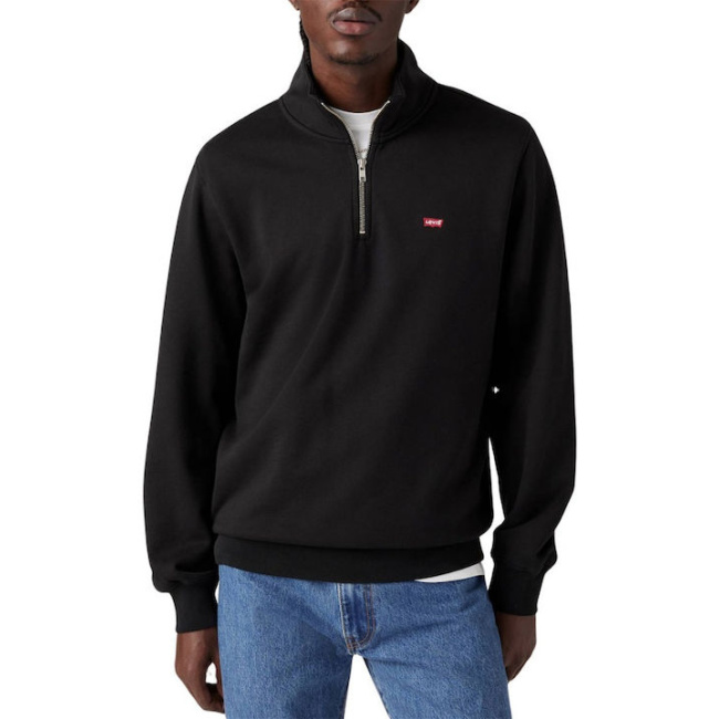 Levi’s Original Housemark βαμβακερό regular φούτερ μαύρο A8606-0000 Black