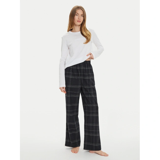 Calvin Klein Γυναικείο Σετ Πιτζάμα  White/ Charcoal Grey 000QS7420E-SN1