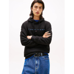 Tommy Jeans ανδρικό βαμβακερό φούτερ regular fit μαύρο DM0DM20746-0GK