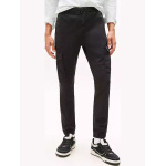 Tommy Jeans ανδρικό βαμβακερό Cargo Joggers slim fit παντελόνι μαύρο DM0DM22003-BDS